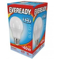 5.5W (40W) LED GLS Edison Screw / ES / E27 Light Bulb Daylight White
