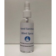 80ml Antibacterial Alcohol Hand Sanitiser Spray Kills 99.99% Germs Bacteria