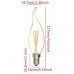 2W (25W) LED Flame Tip Candle Small Edison Screw in Warm White