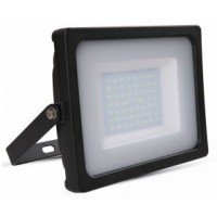 50W Slim LED Floodlight Cool White (Black Case)