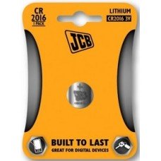 CR2016 3V Button Battery by JCB - Lithium Coin Cell CR2016