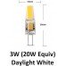 12V G4 3W (20W Halogen Equiv) LED Light Bulb in Daylight White