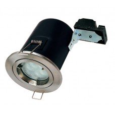 GU10 Brushed Nickel Fire Rated Energy Saving Downlight